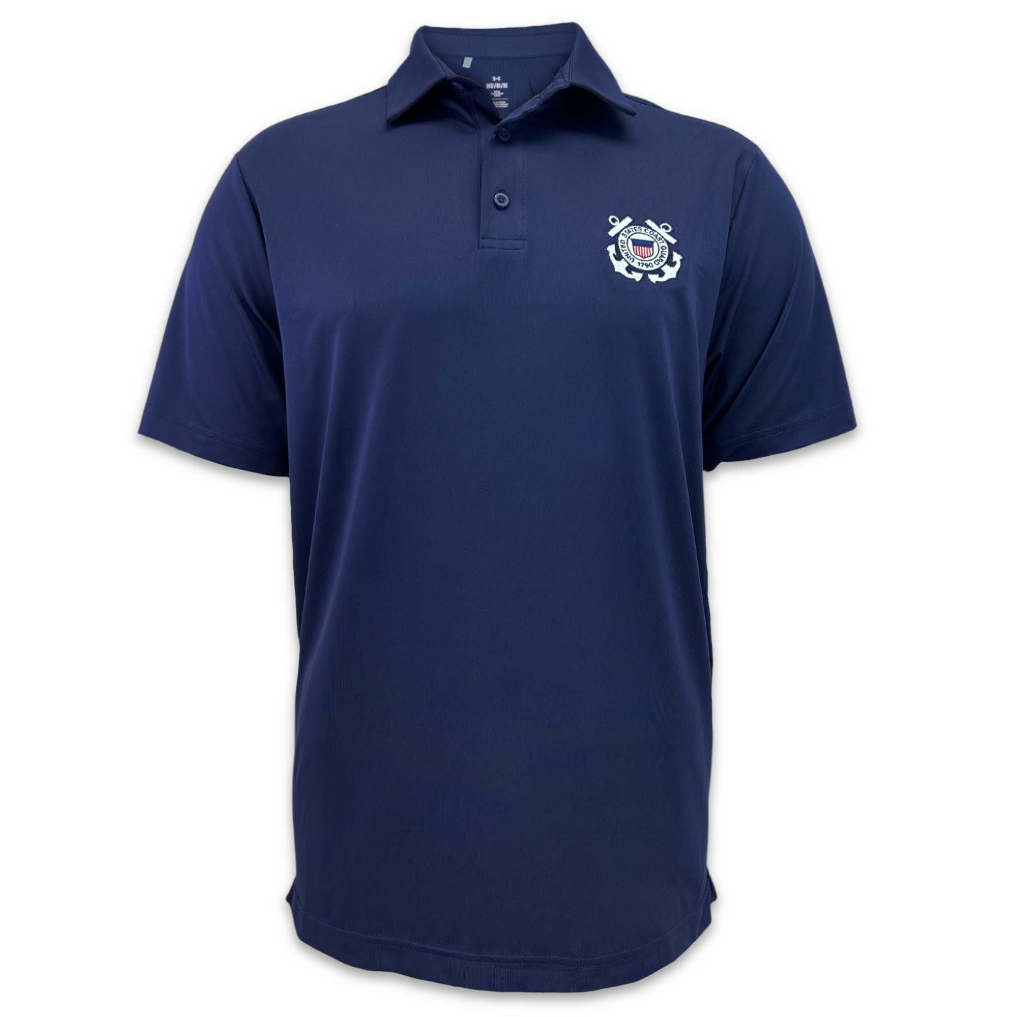 Coast Guard Seal Under Armour Performance Polo (Navy)