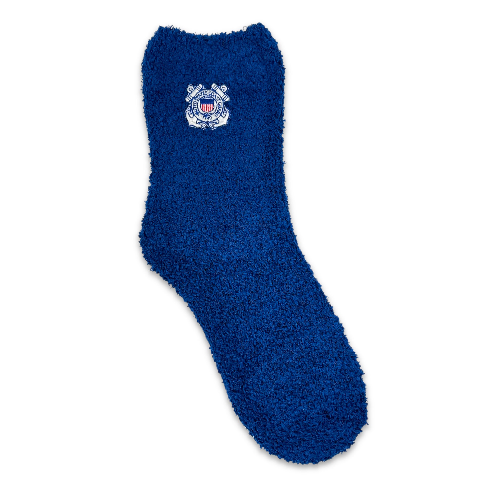 Coast Guard Seal Ladies Cozy Socks (Navy)