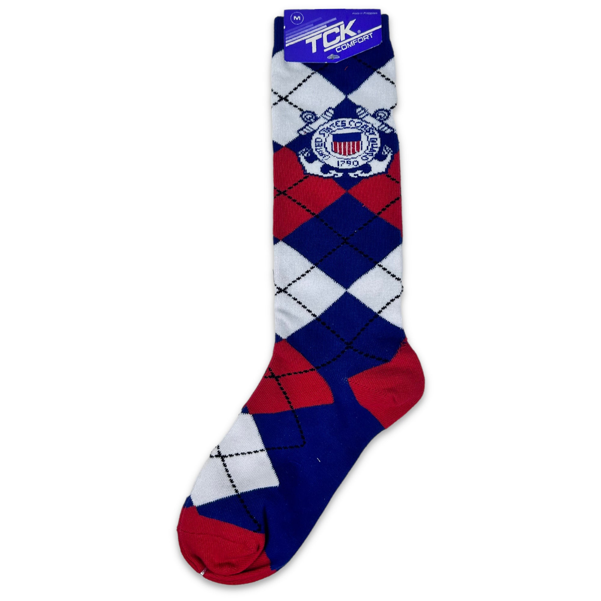 Coast Guard Seal Dress Argyle Socks