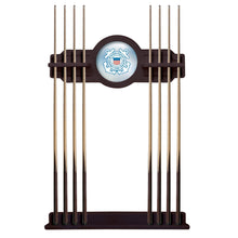 Load image into Gallery viewer, Coast Guard Seal Solid Wood Cue Rack