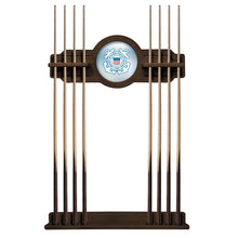 Load image into Gallery viewer, Coast Guard Seal Solid Wood Cue Rack