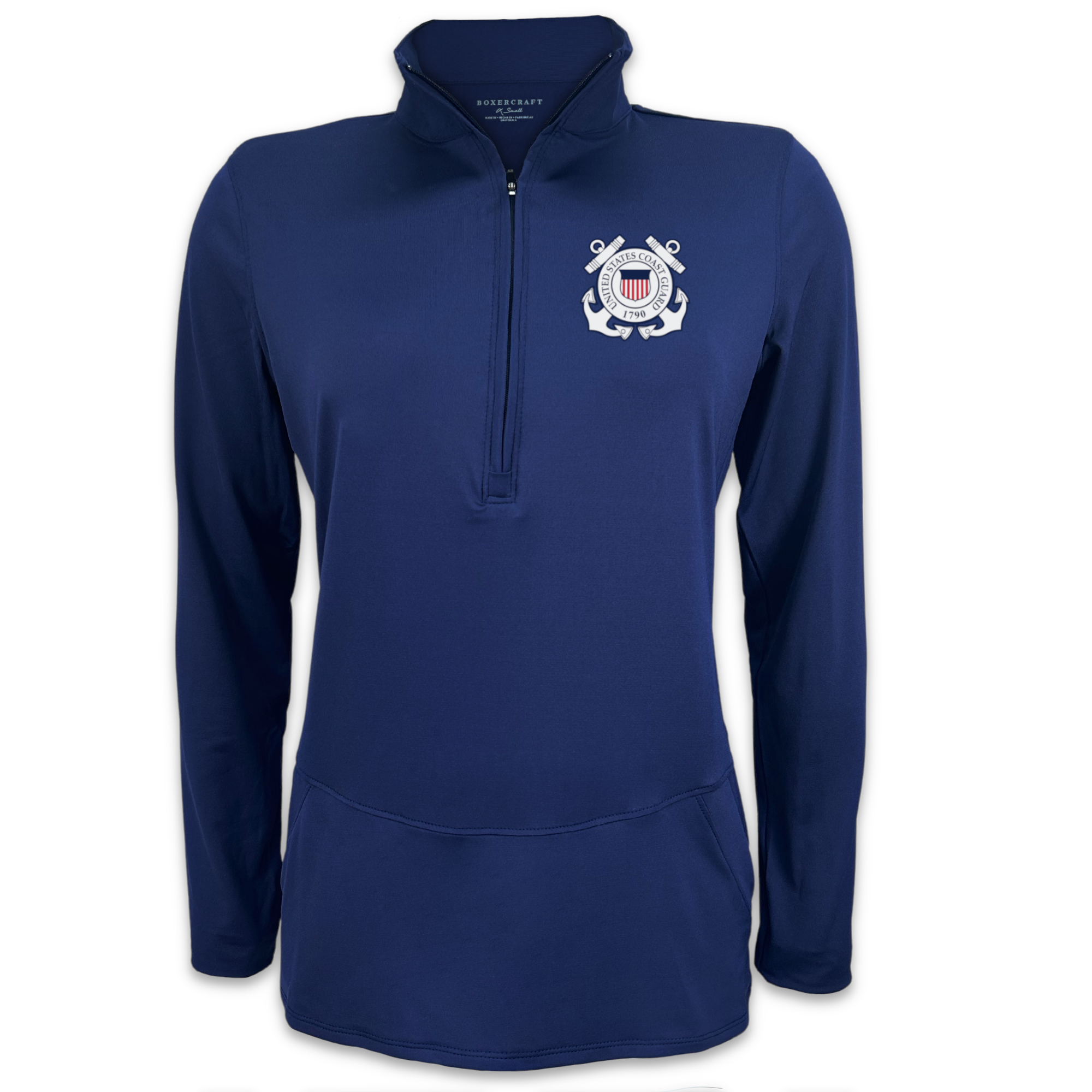 Coast Guard Ladies Flex Quarter Zip (Navy)