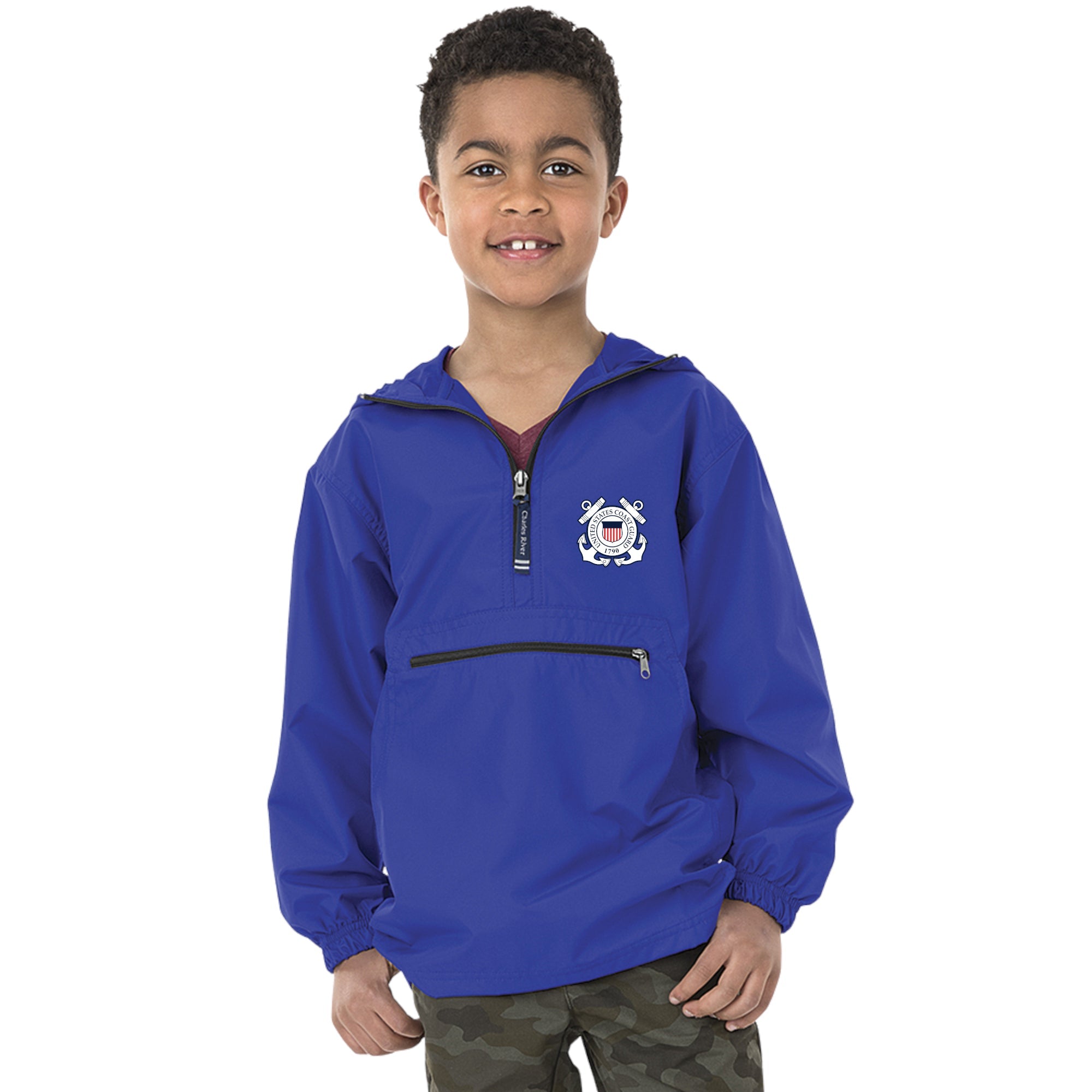 Coast Guard Seal Youth Pack-N-Go Pullover