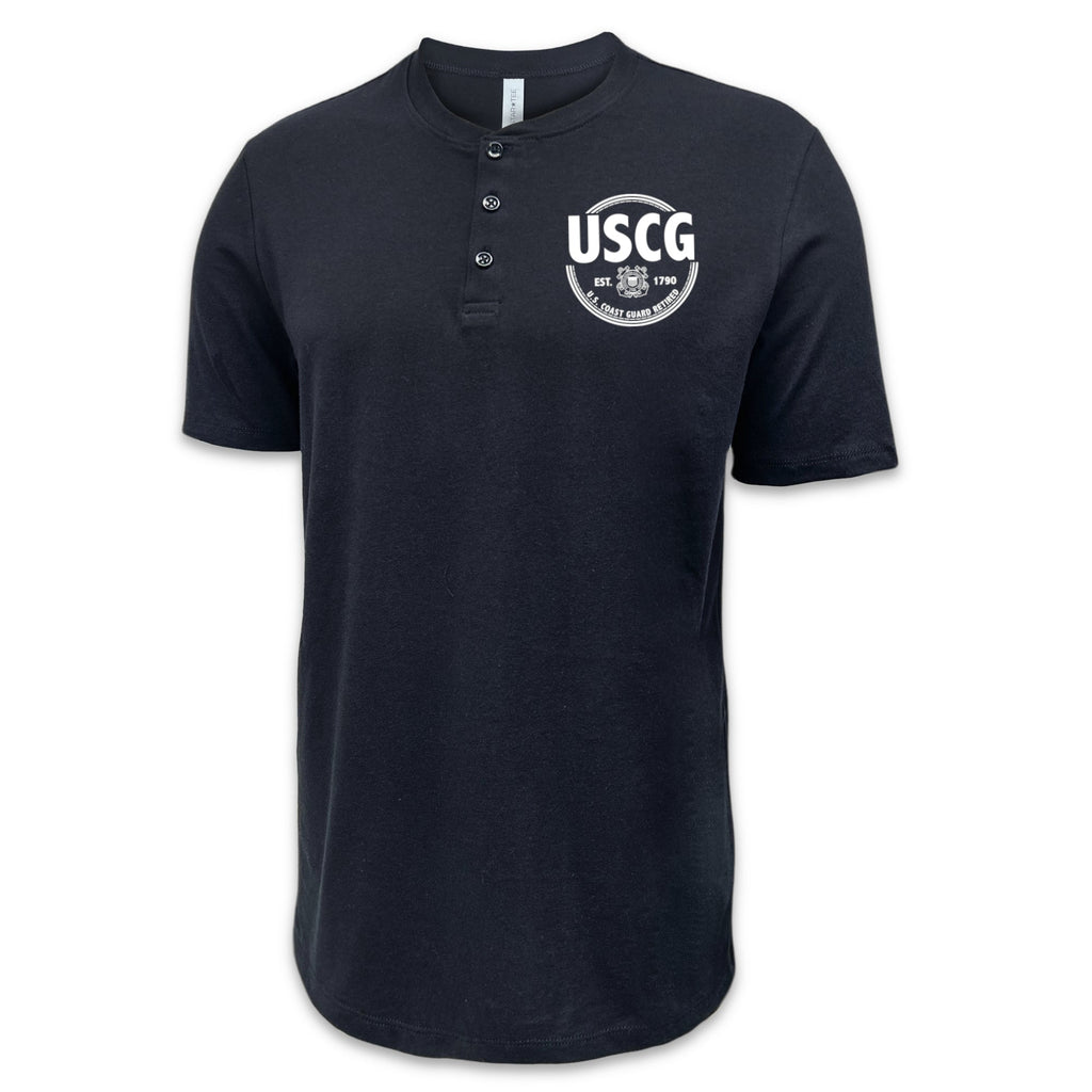 Coast Guard Retired Mens Henley T-Shirt