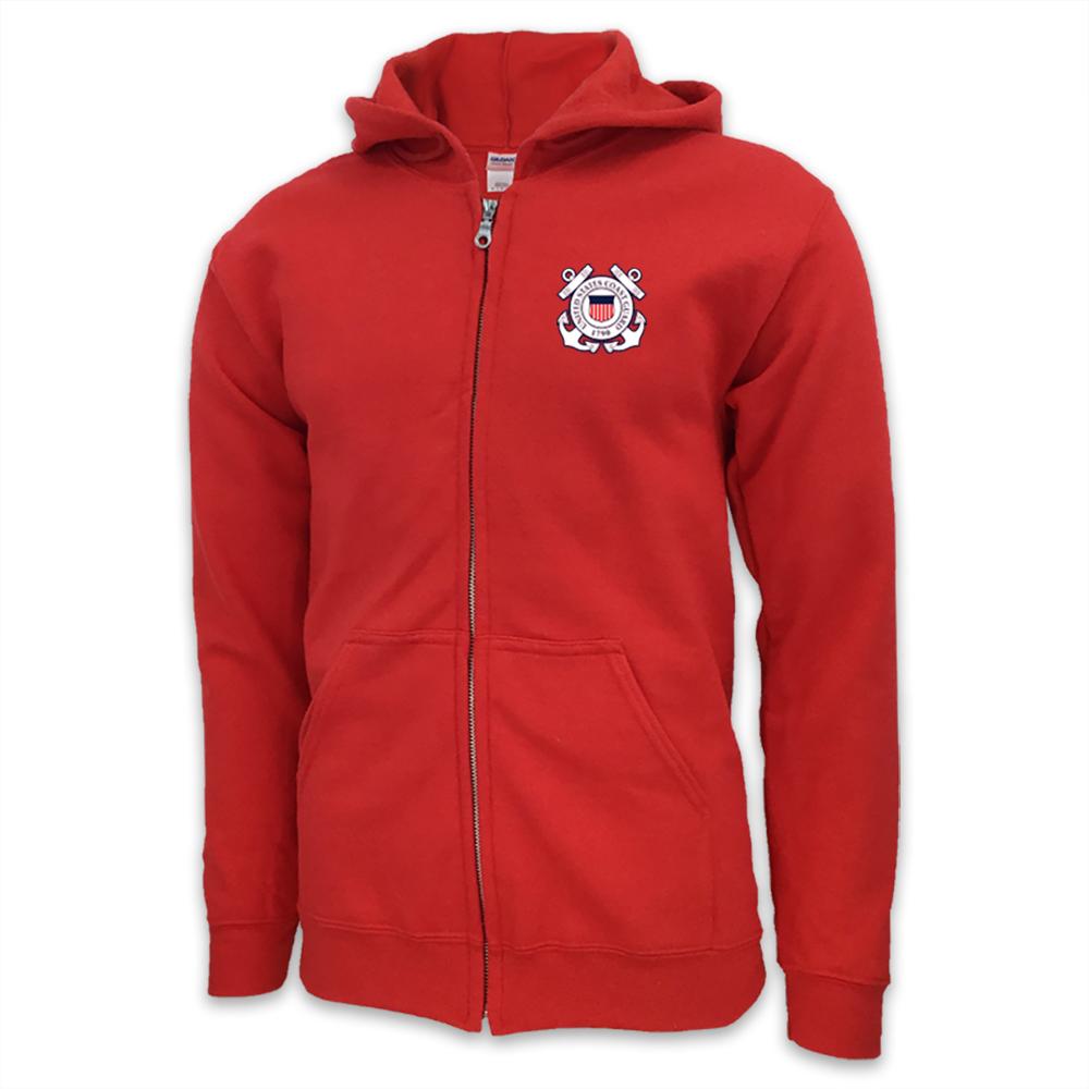 Coast Guard Seal Logo Full Zip Hood