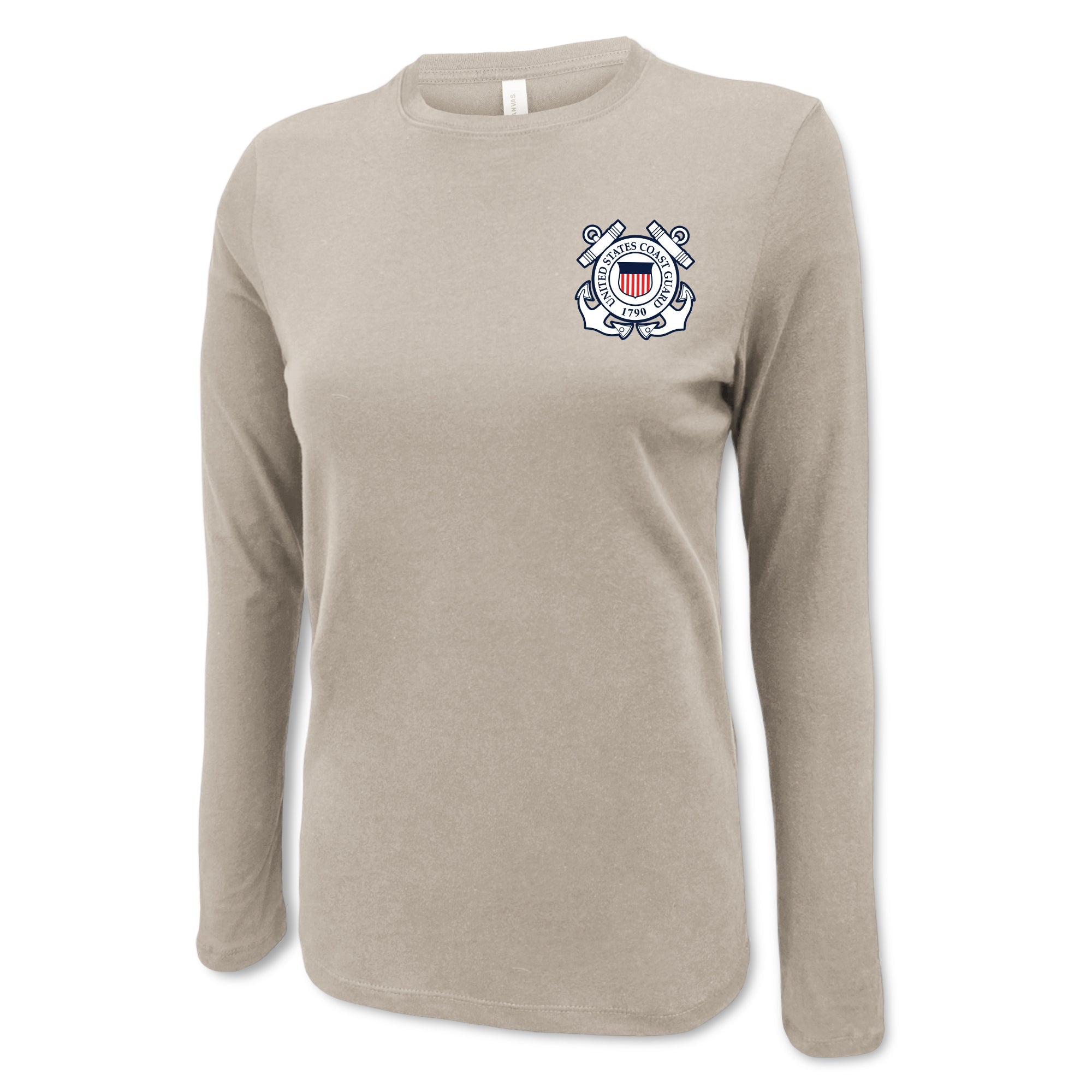 Coast Guard Seal Ladies Left Chest Long Sleeve