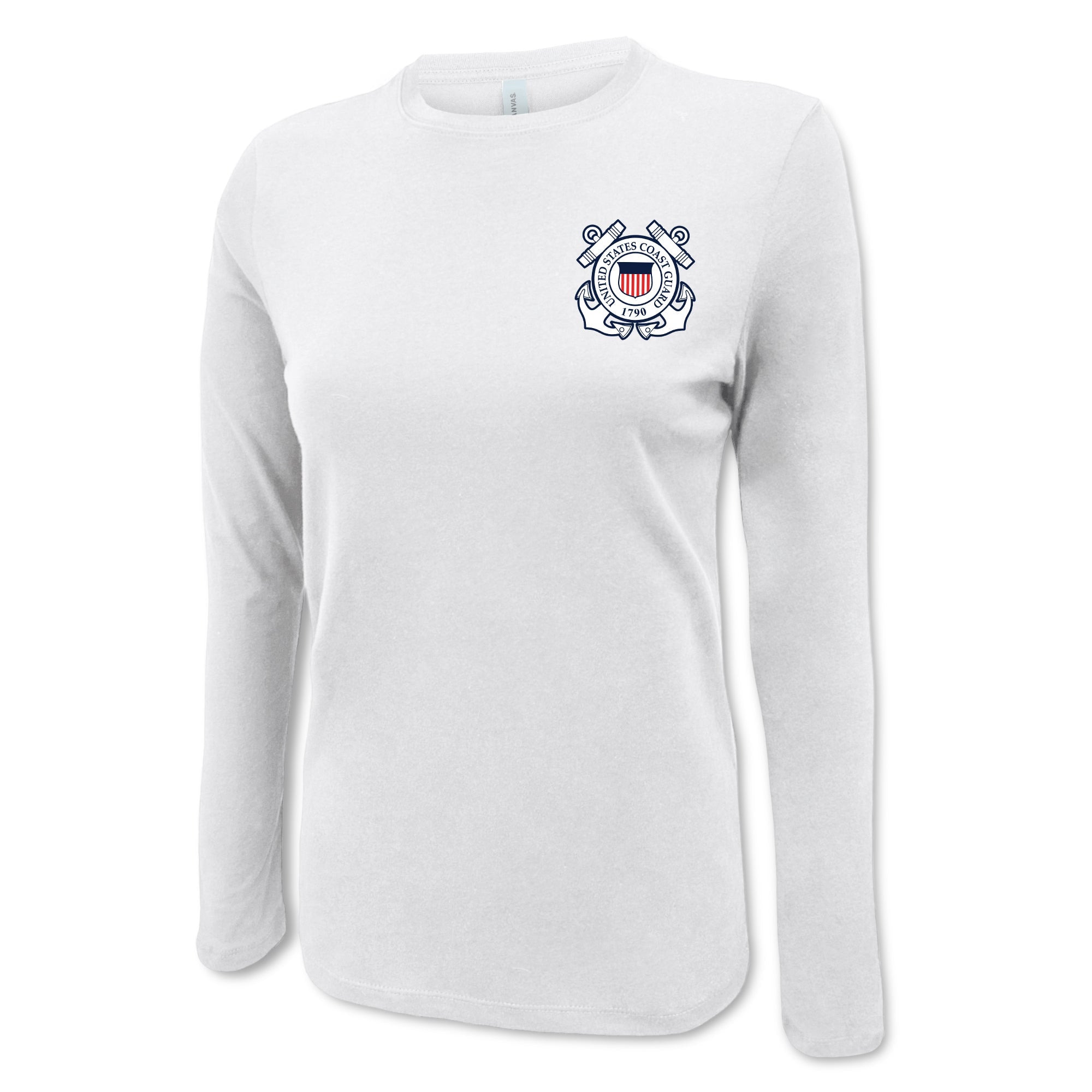 Coast Guard Seal Ladies Left Chest Long Sleeve