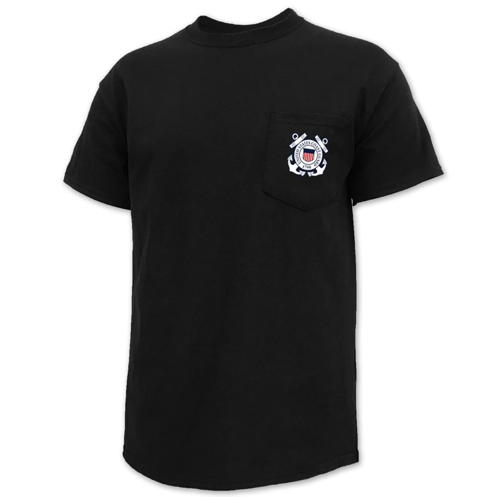 Coast Guard Seal Logo Pocket T-Shirt