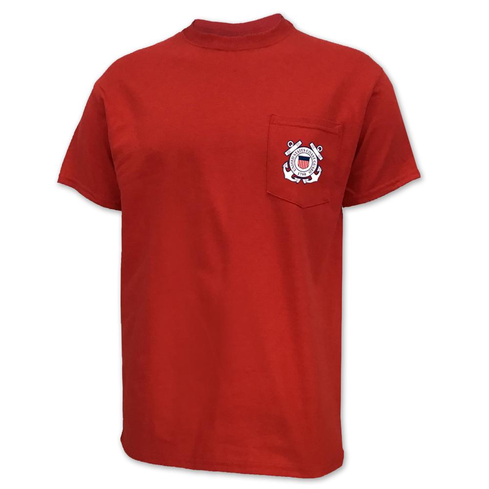 Coast Guard Seal Logo Pocket T-Shirt