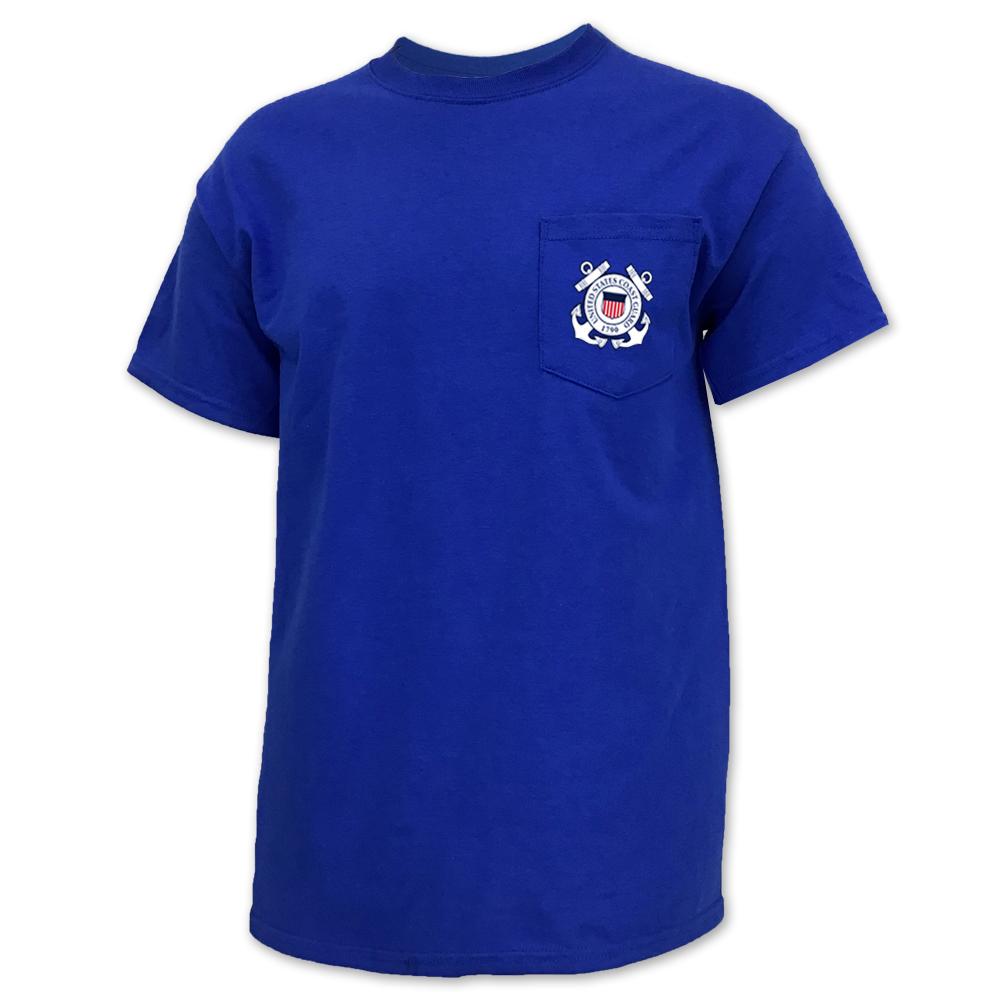 Coast Guard Seal Logo Pocket T-Shirt