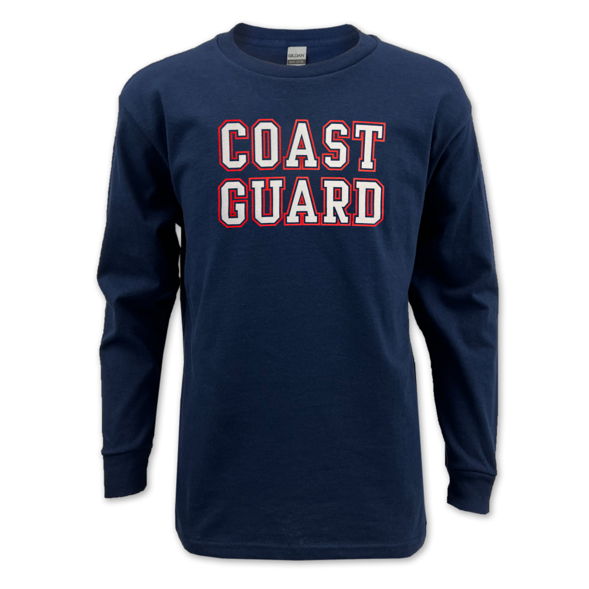 Coast Guard Youth Bold Core Long Sleeve T-Shirt (Navy)