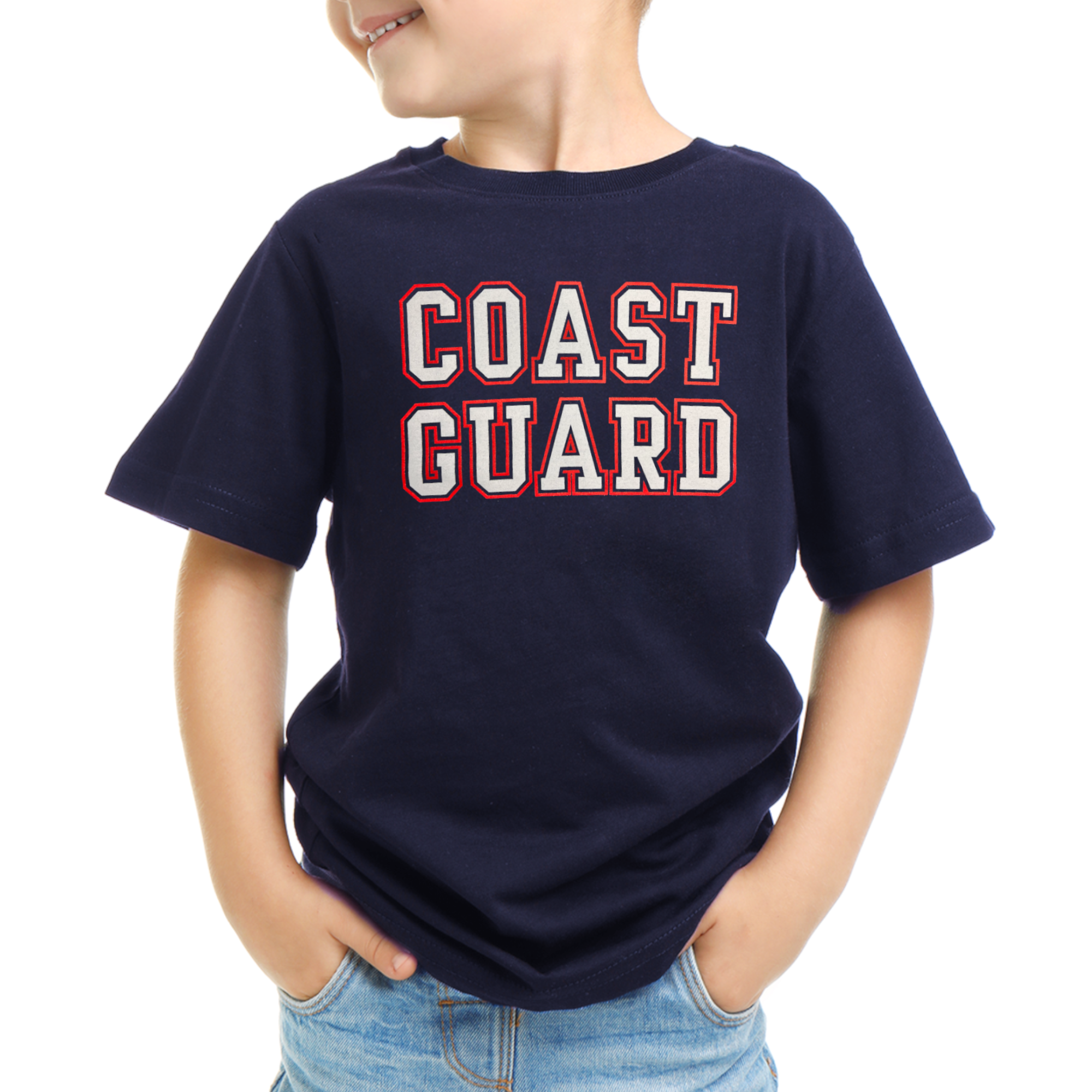 Coast Guard Youth Bold Core T-Shirt (Navy)