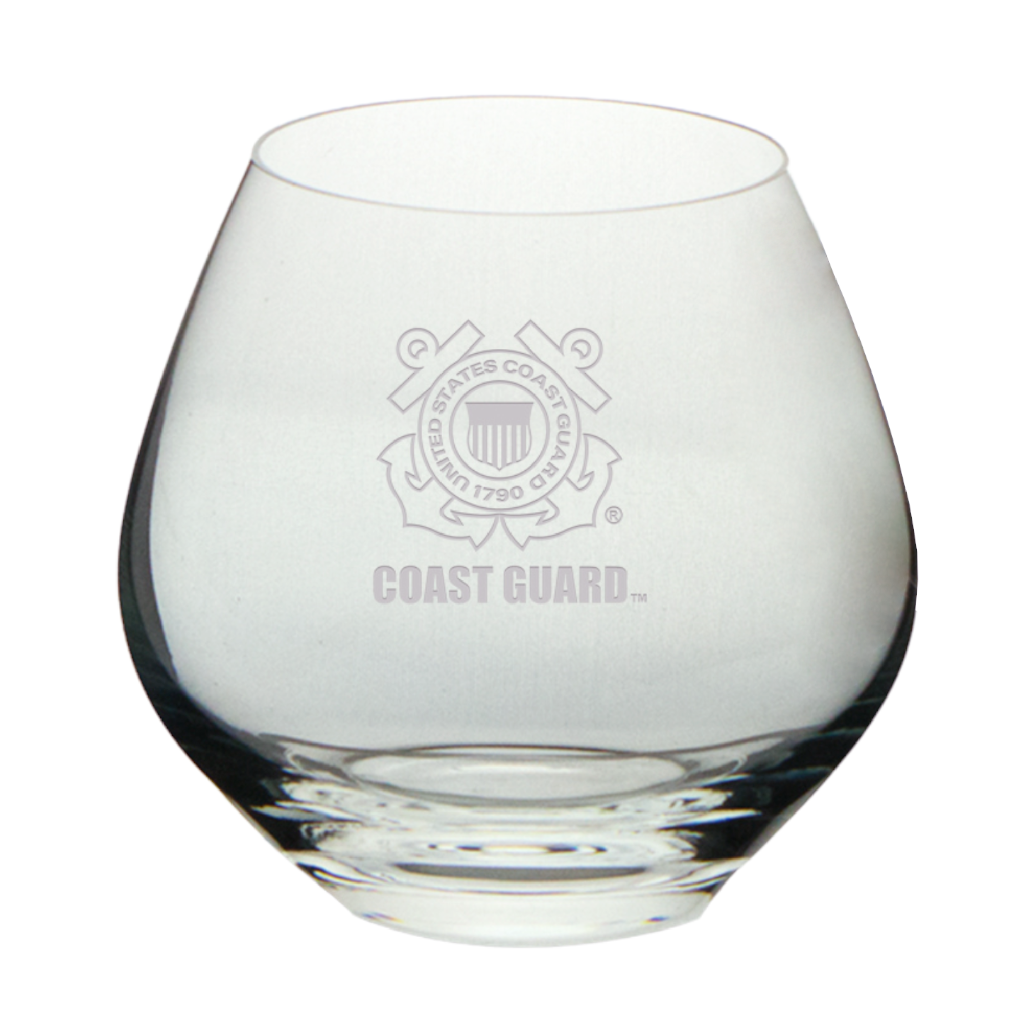 Coast Guard Seal Set of Two 15oz British Gin Glasses (Clear)*