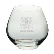 Load image into Gallery viewer, Coast Guard Seal Set of Two 15oz British Gin Glasses (Clear)*