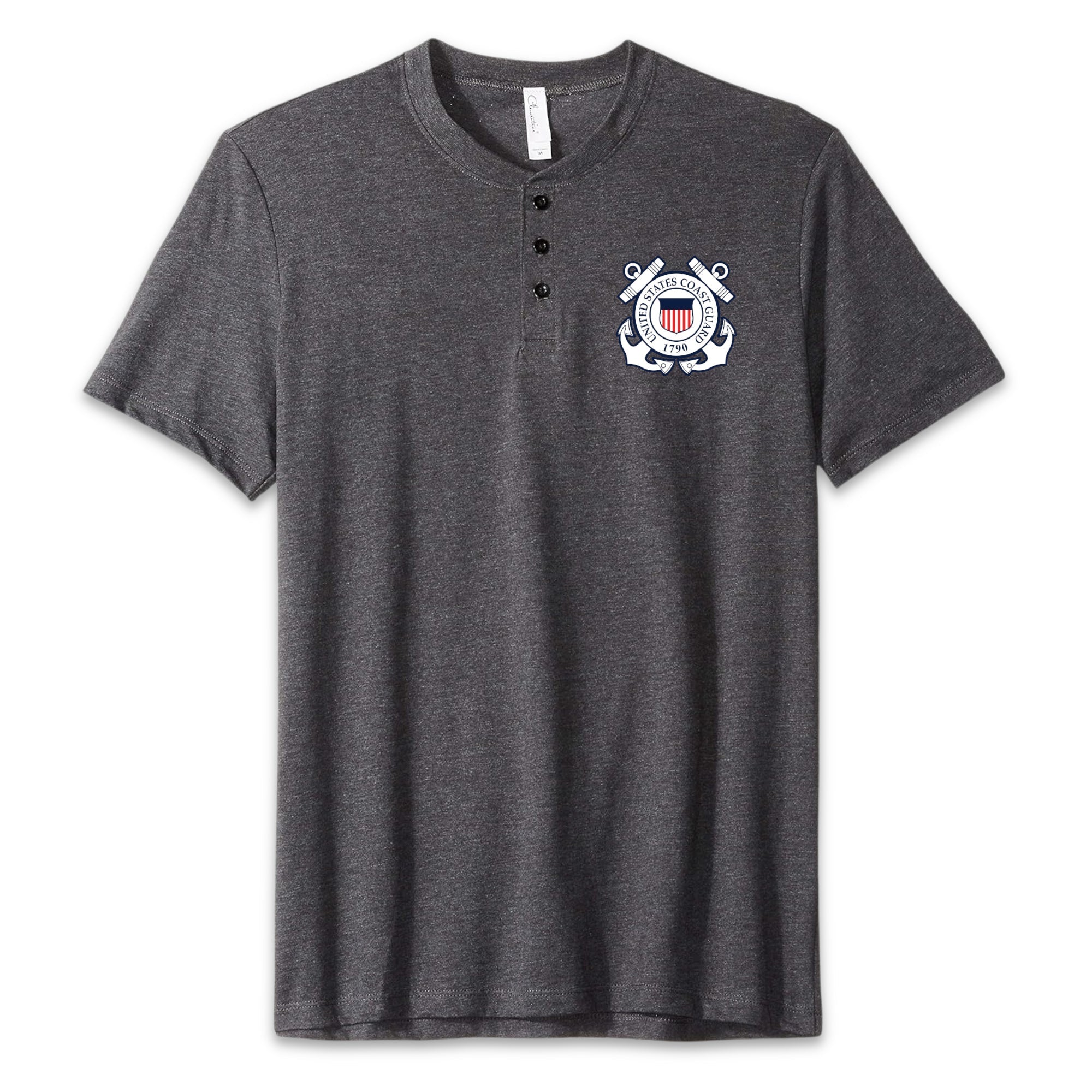 Coast Guard Seal Mens Henley T-Shirt