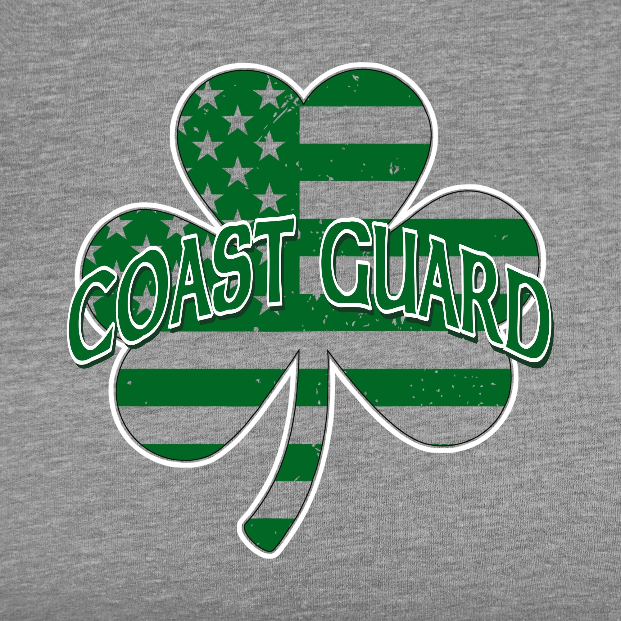 Coast Guard Shamrock Long Sleeve T-Shirt