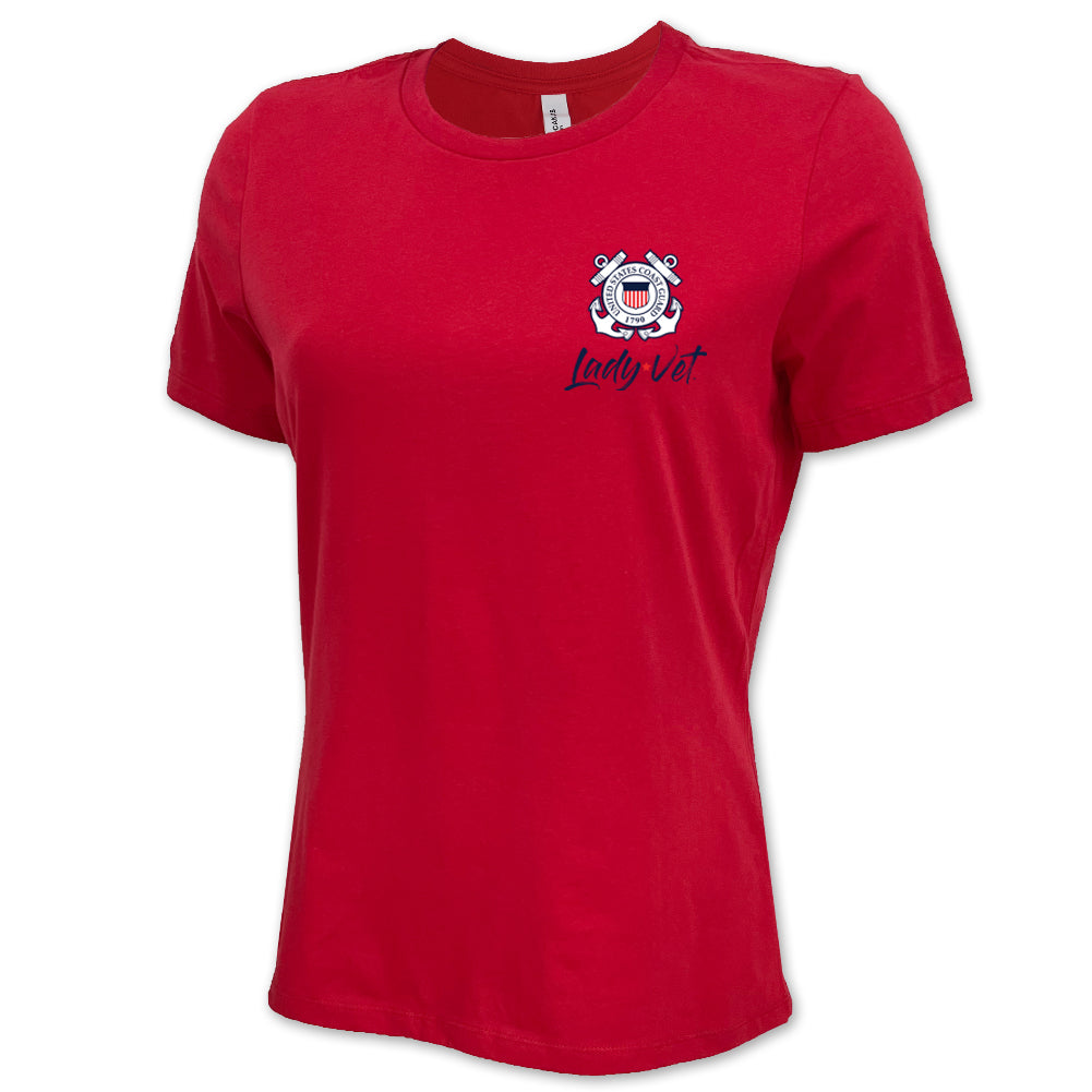 Army Lady Vet Left Chest Ladies T-Shirt