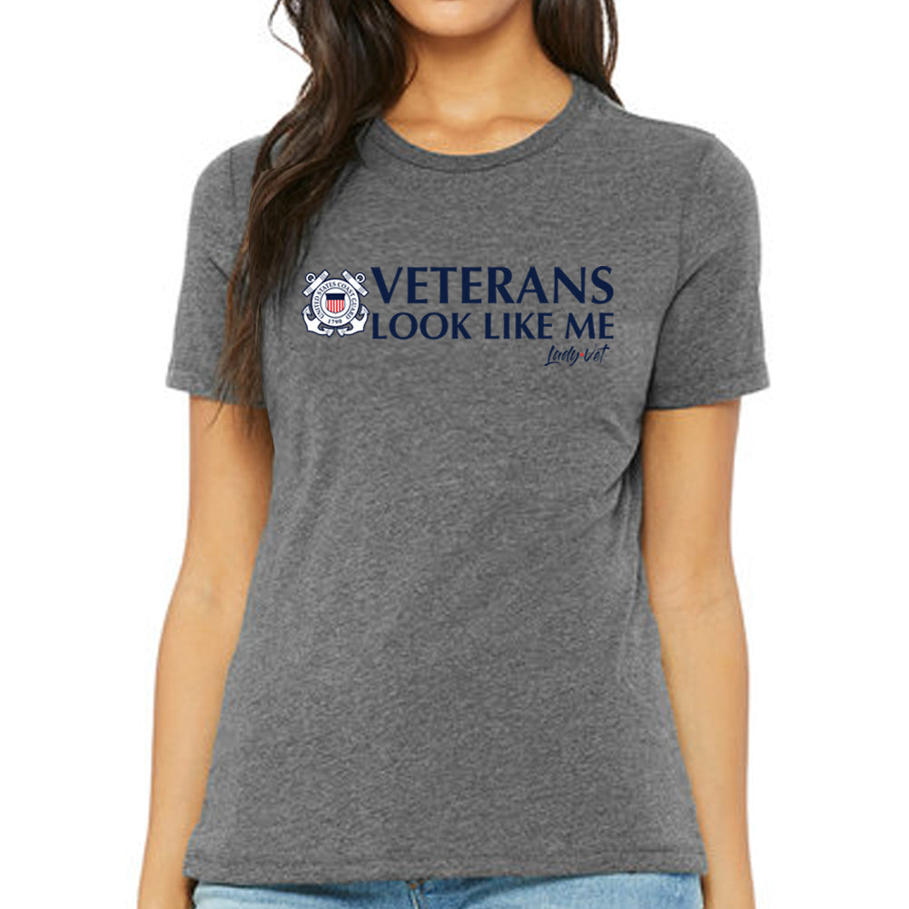 Coast Guard Vet Looks Like Me Ladies T-Shirt