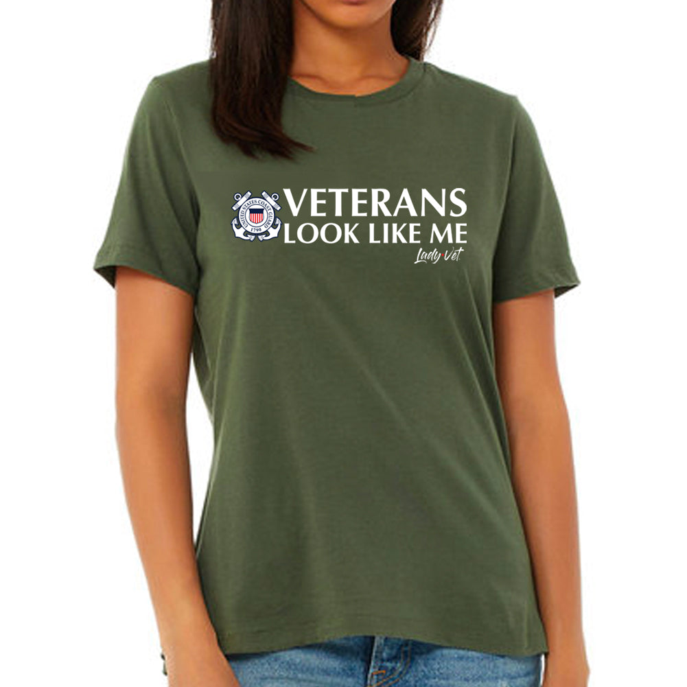 Coast Guard Vet Looks Like Me Ladies T-Shirt