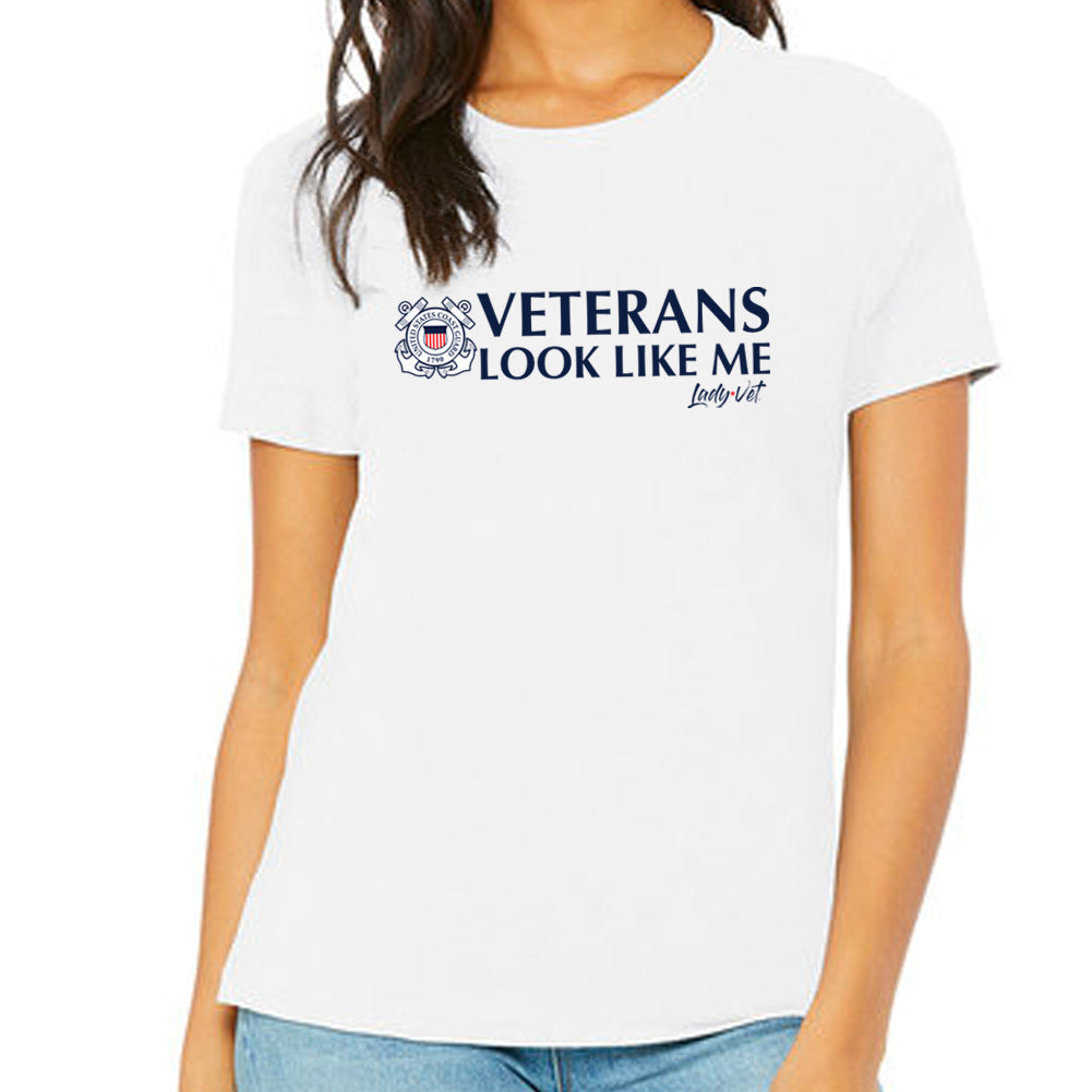 Coast Guard Vet Looks Like Me Ladies T-Shirt