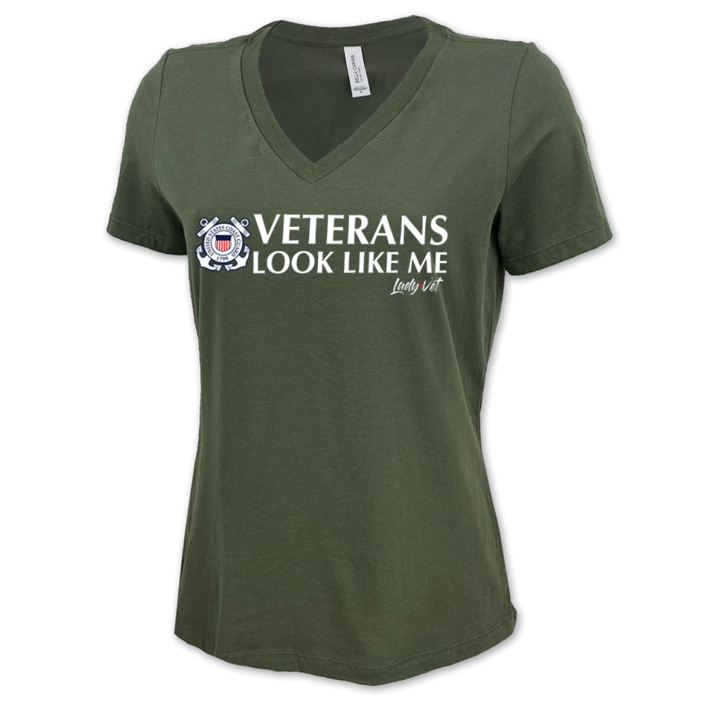 Coast Guard Vet Looks Like Me V-Neck T-Shirt