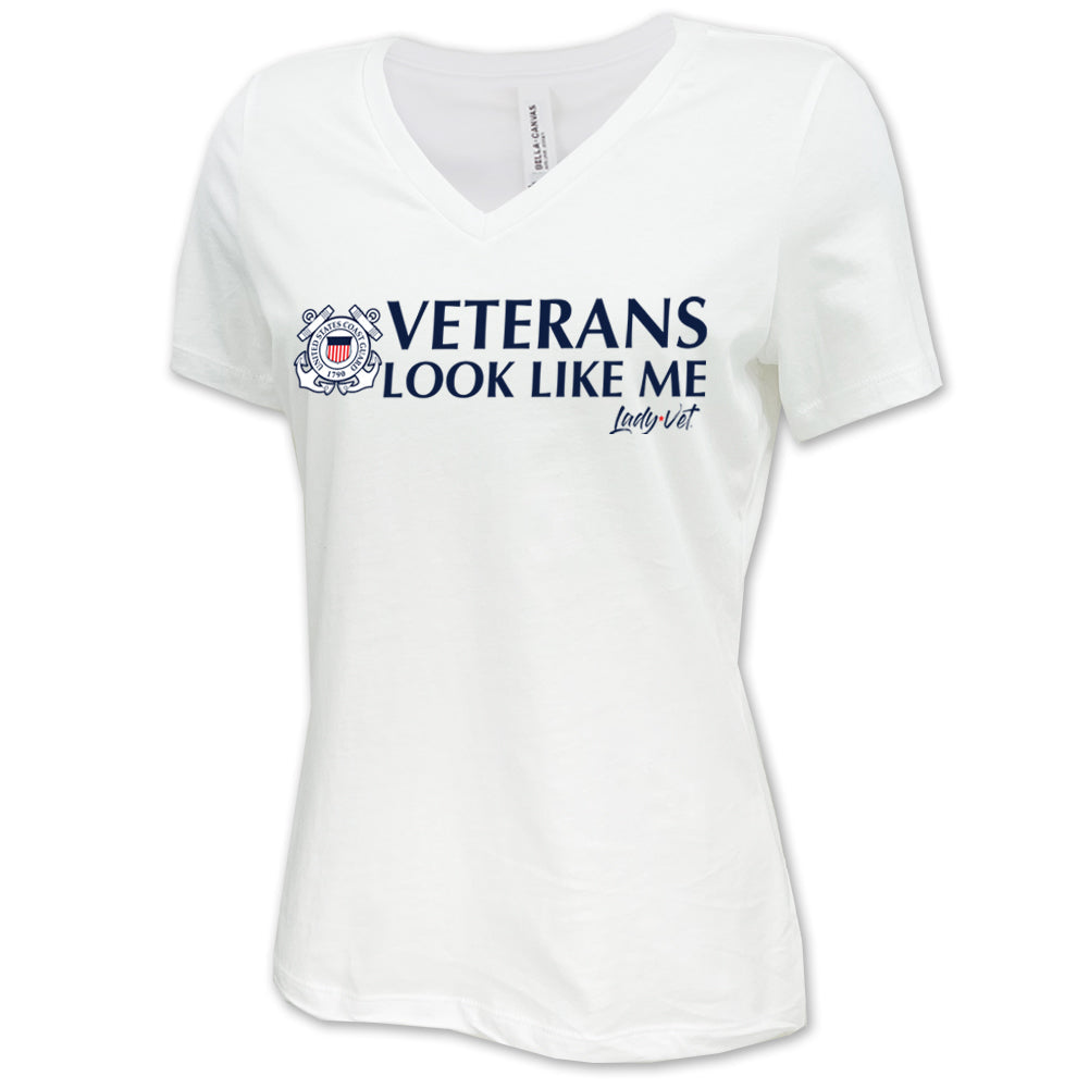 Coast Guard Vet Looks Like Me V-Neck T-Shirt