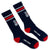 Coast Guard Stripe Seal Crew Socks (Navy)