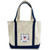 Coast Guard Seal Classic Natural Canvas Tote (Natural/Navy)