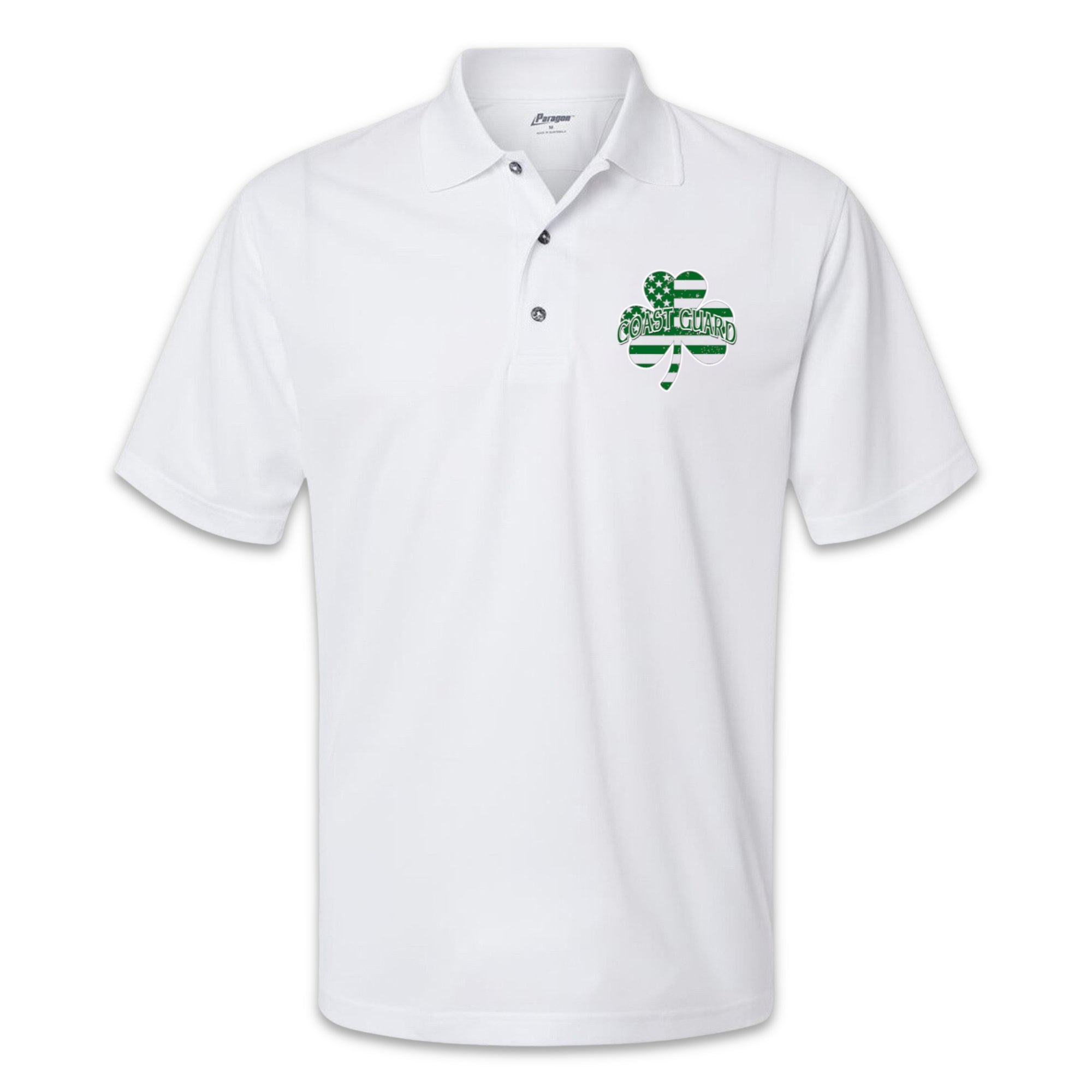 Coast Guard Shamrock Performance Polo