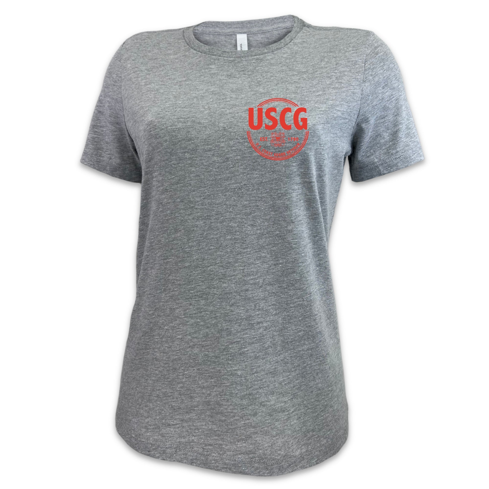 Coast Guard Veteran Ladies T-Shirt