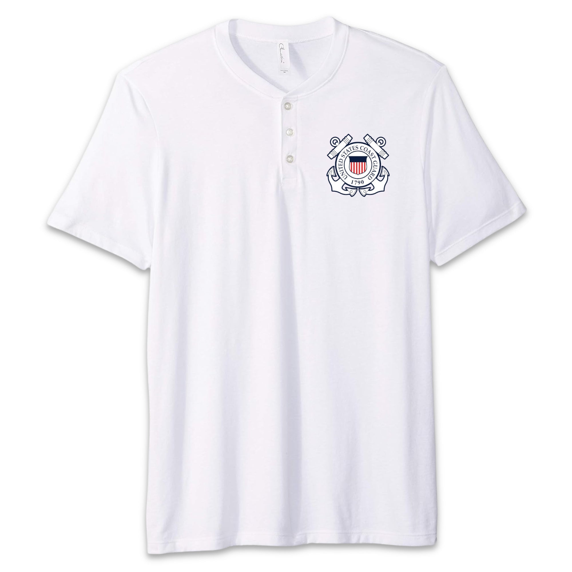 Coast Guard Seal Mens Henley T-Shirt