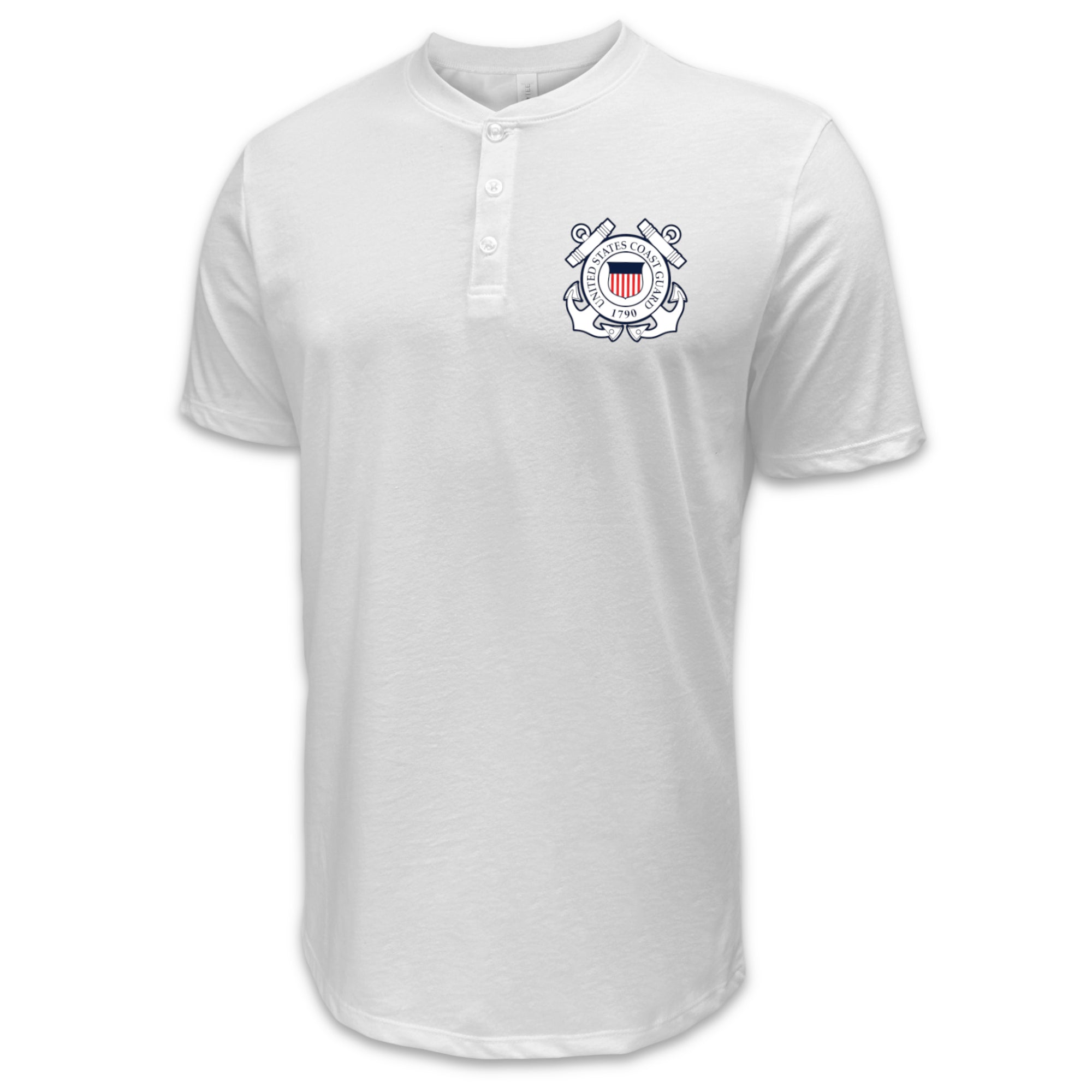 Coast Guard Seal Mens Henley T-Shirt