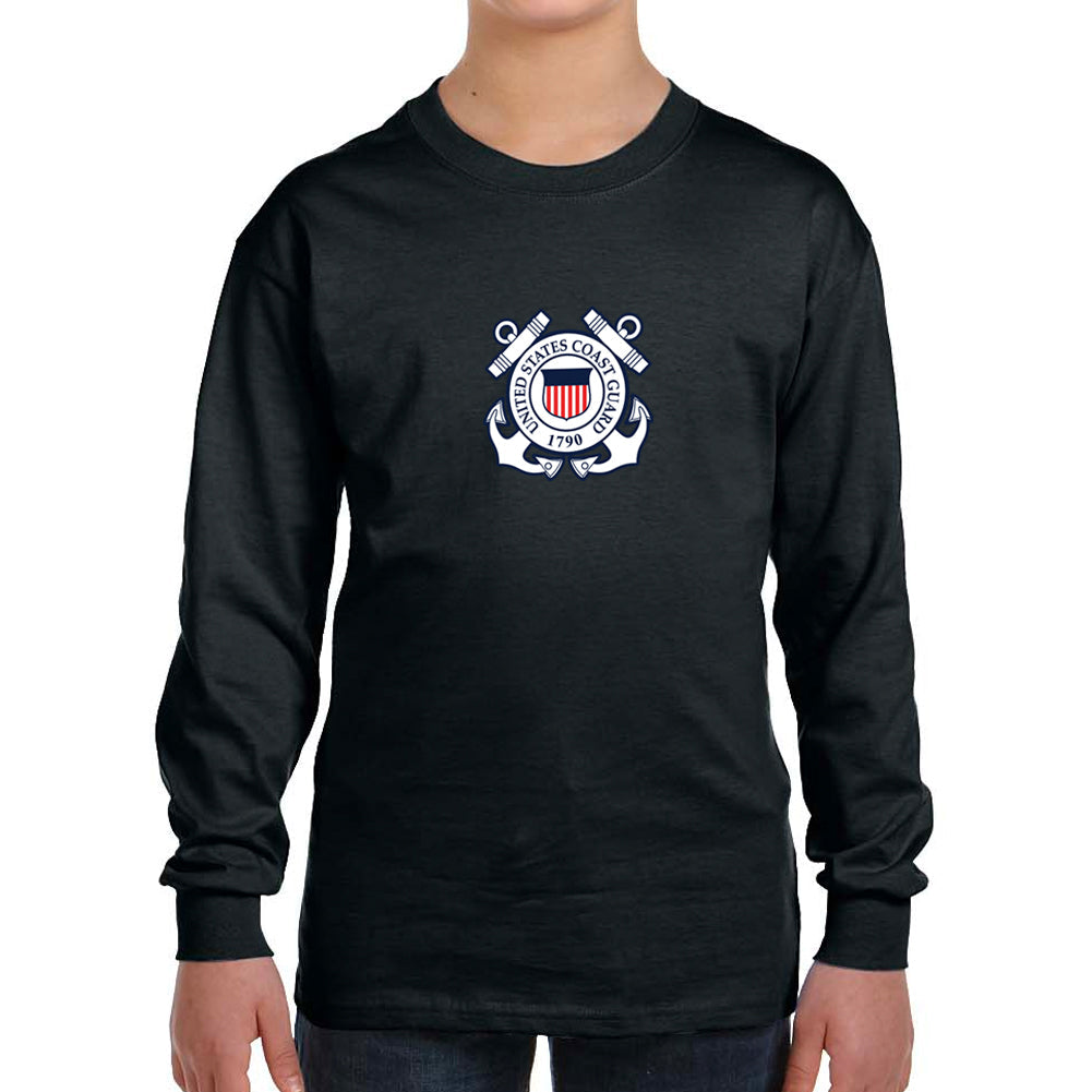 Coast Guard Youth Logo Long Sleeve T-Shirt