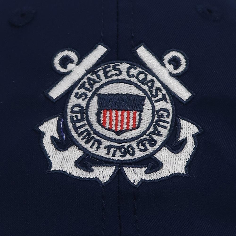 Coast Guard Seal Cool Fit Performance Hat (Navy)