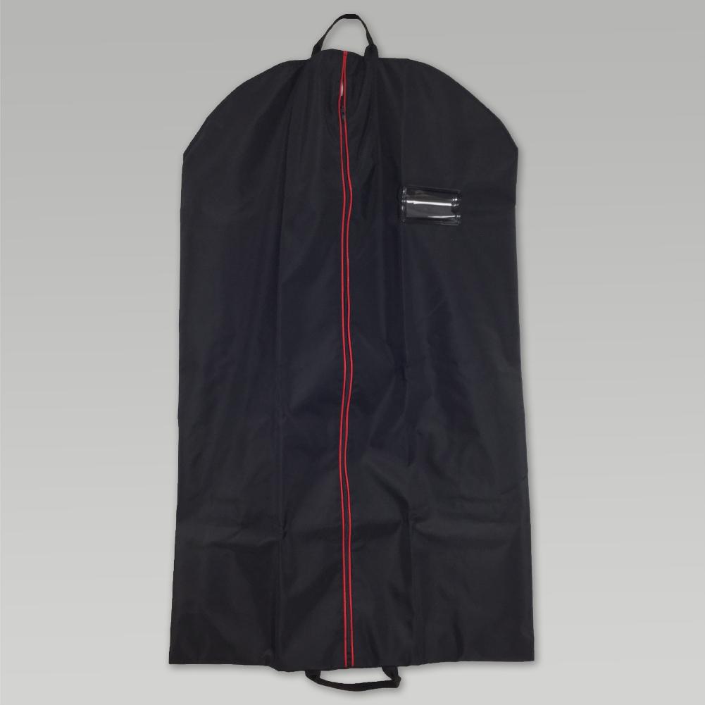 LIGHTWEIGHT DRESS UNIFORM GARMENT BAG (BLACK WITH RED ZIP)