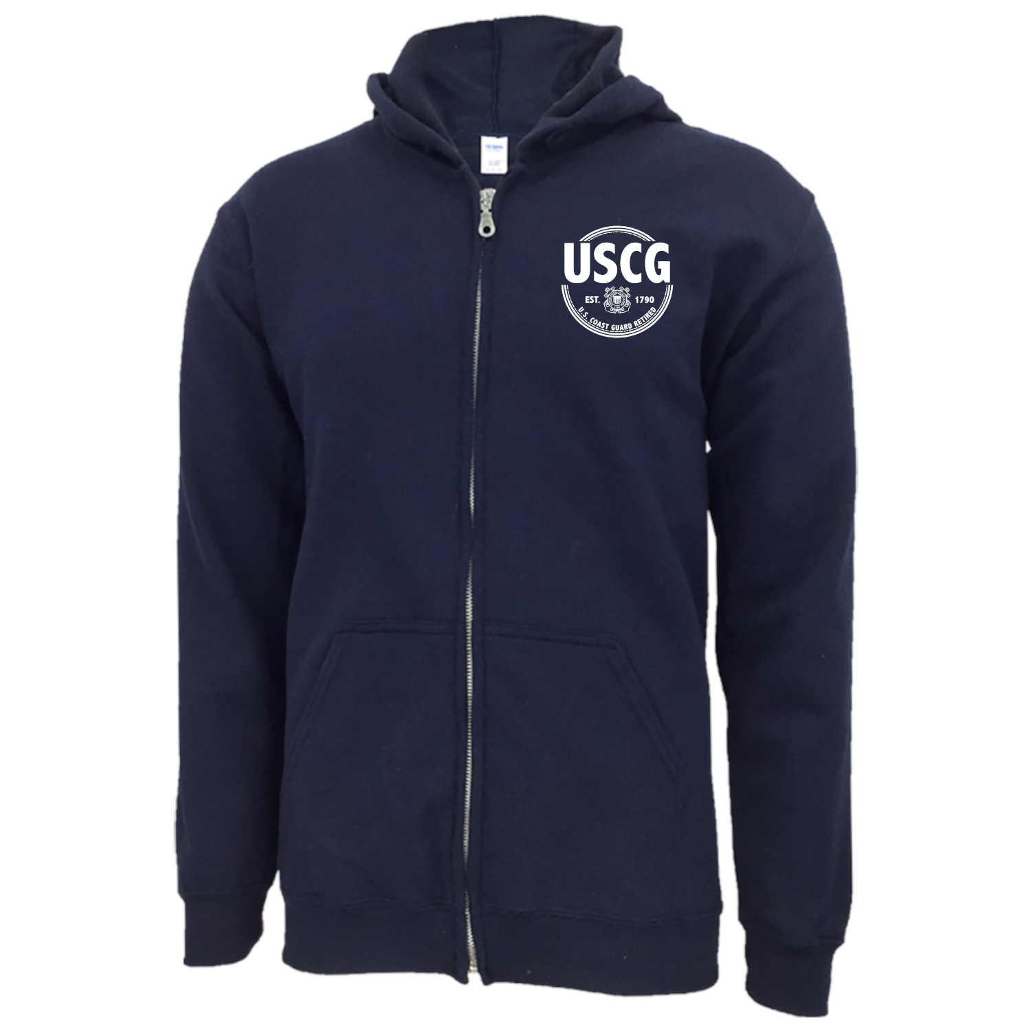 Coast Guard Retired Full Zip Hood